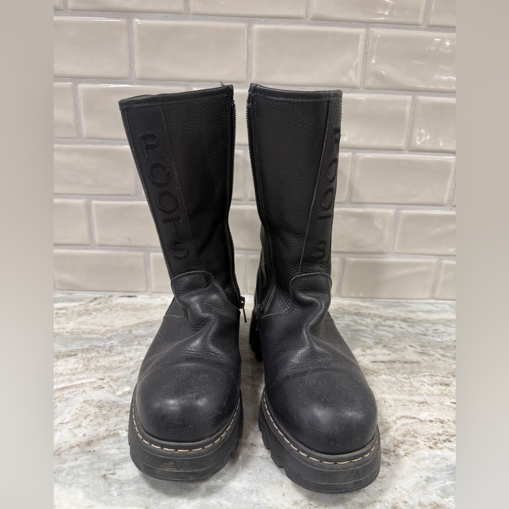 Roots Leather Boots Made in Canada Black Women’s Size 9.5